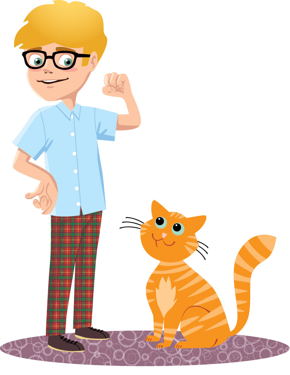 1-boy with cat
